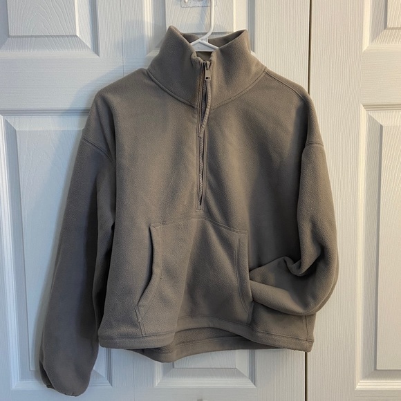 Abercrombie & Fitch Tops - ABERCROMBIE fleece scuba quarter zip